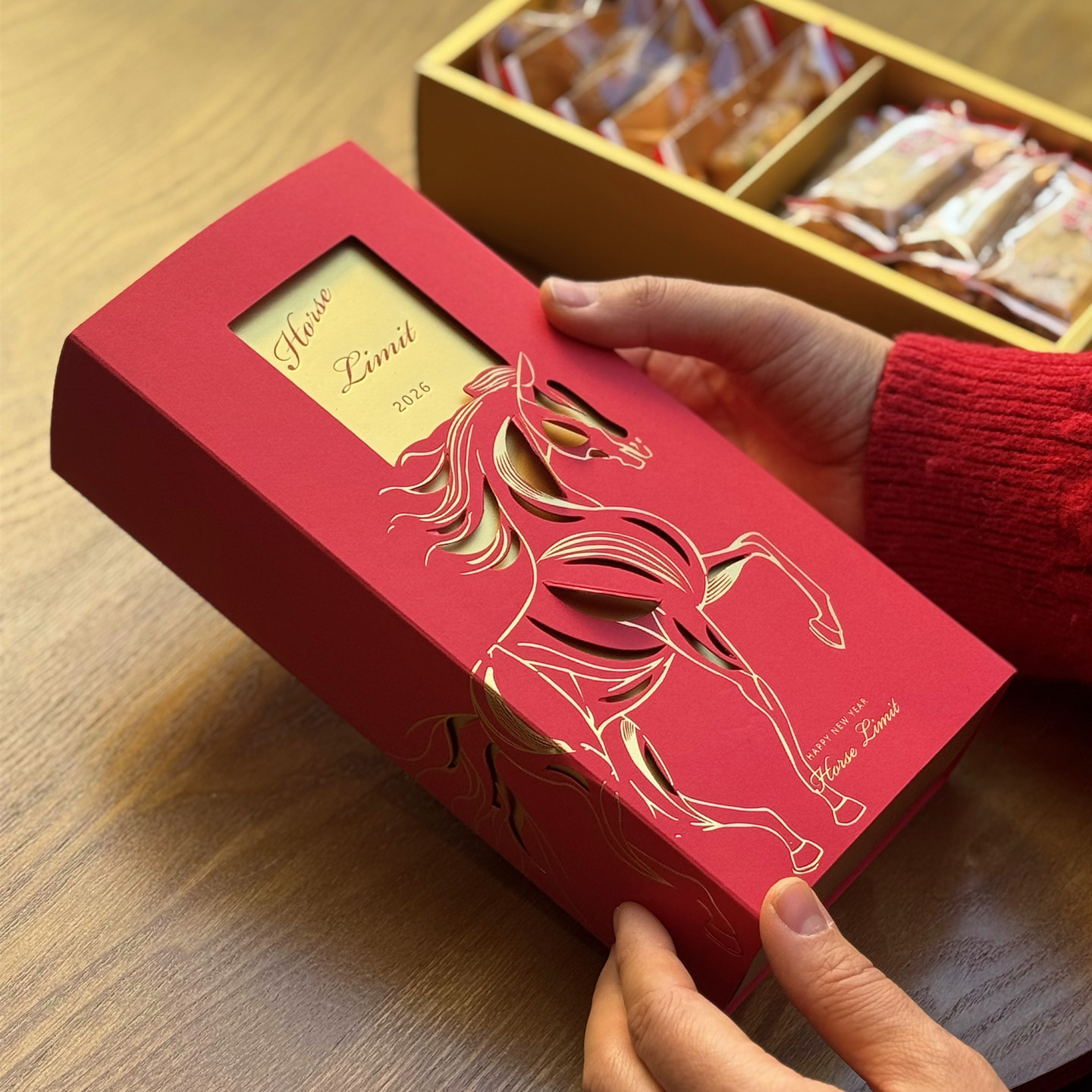 2026马年糖果饼干雪花酥包装盒子