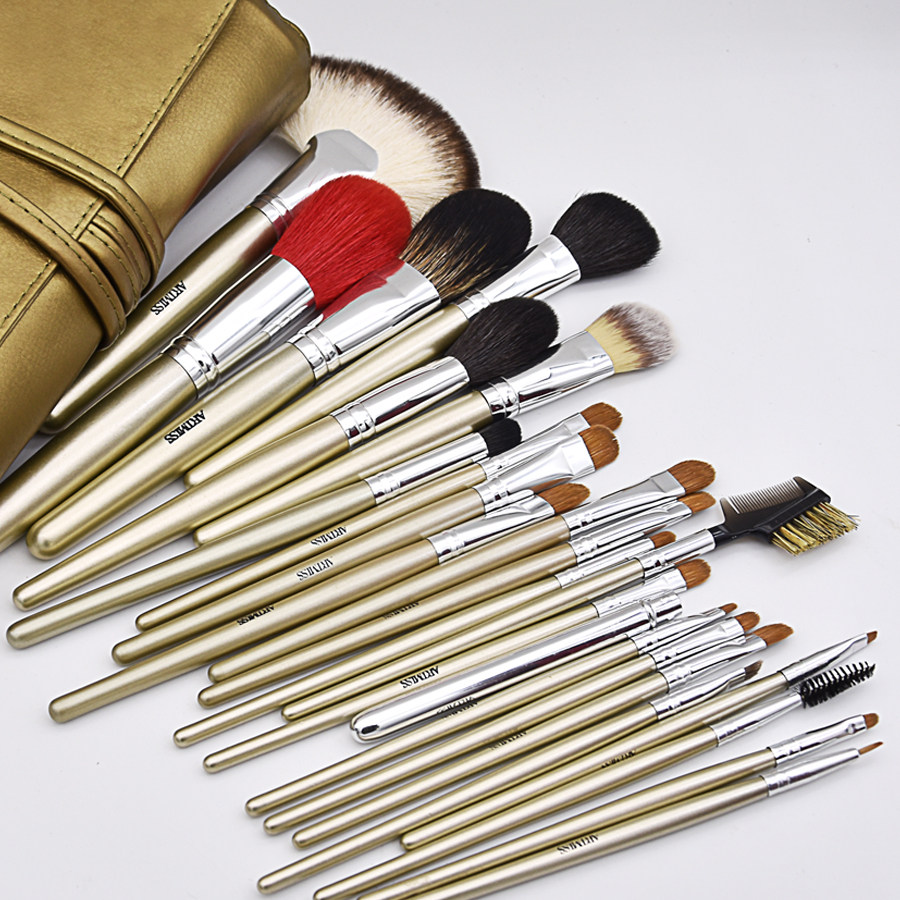 唯魅秀24支套刷 动物毛化妆刷化妆学校化妆师跟妆用品