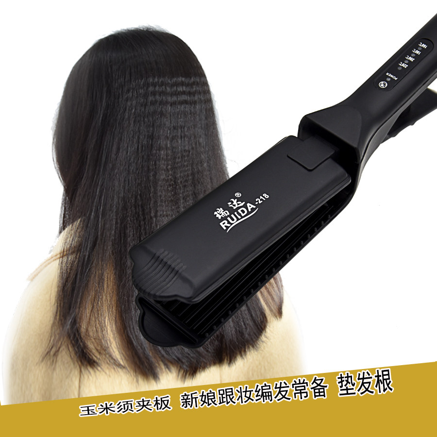 玉米须夹板垫发根 波浪板麦穗夹烫卷发器蓬松夹板