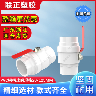 PVC钢柄球阀开关阀门闸阀2