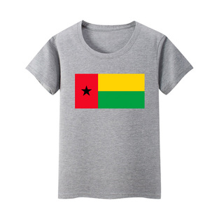 几内亚比绍国旗短袖男女儿童装班服小学生表演活动t恤文化衫上衣