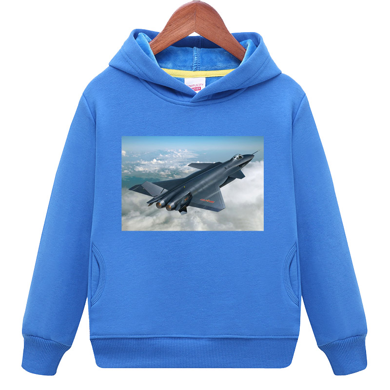 男孩宝宝卫衣服 男童装春秋冬装中国飞机印花女生纯棉长袖亲子装