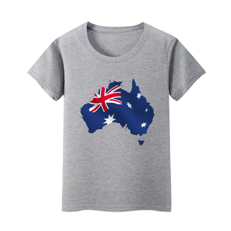 澳大利亚国旗 Australia 儿童短袖T恤衫 大中小学生男女衣服夏装