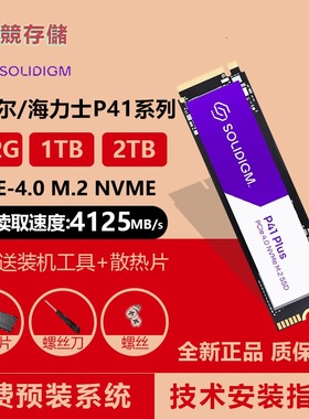 Solidigm英特尔海力士P41Plus 1TB固态硬盘M.2 NVME SSD 512GB2TB