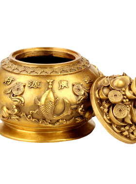 吉祥纯铜五路财神摆件