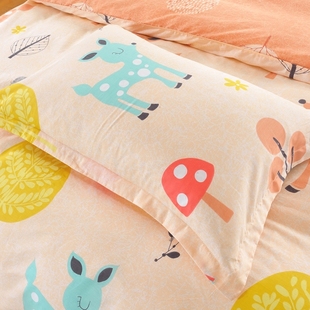 一只12元 枕头套 全棉枕芯套 金富彩纯棉枕套