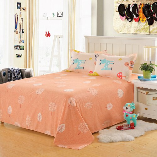 学生双人棉布床单全棉