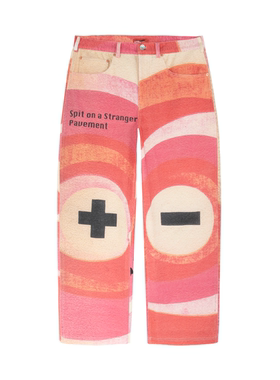 DBD WH LocallyDawgs 《Spit on a Stranger》印花宽松牛仔裤