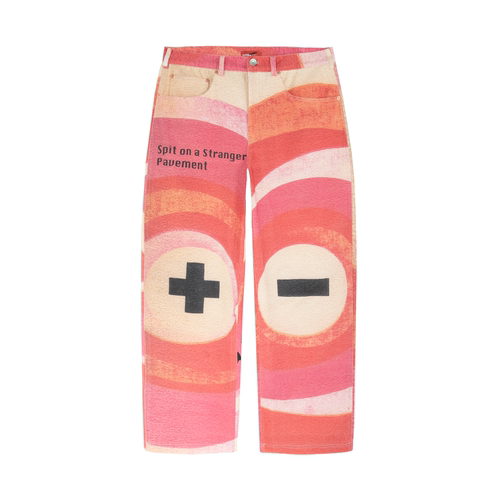 DBDWH印花宽松牛仔裤