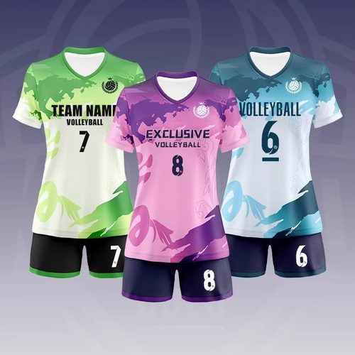 新款排球服比赛团队服训练女定制