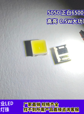 5050正白6500K灯珠0.06W0.5W1W