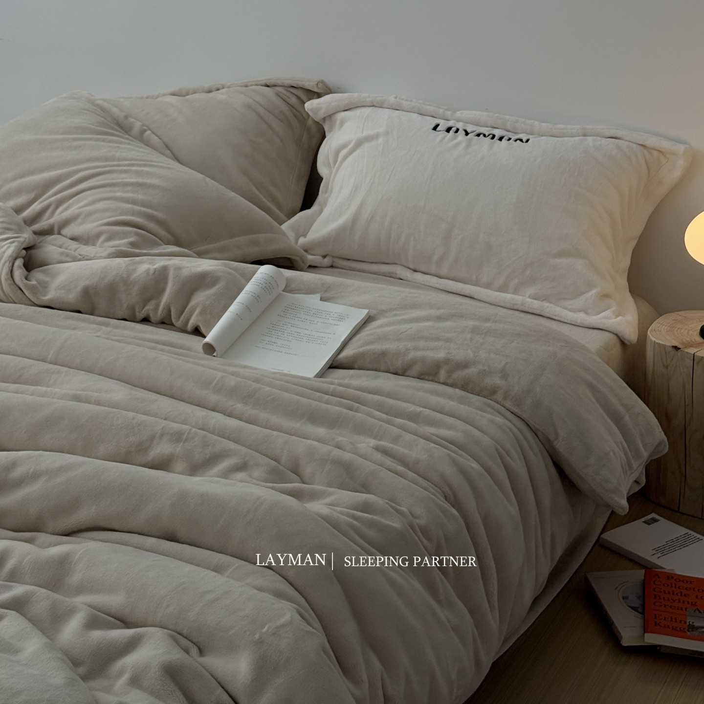 Layman外行 撸猫感chao柔软A类加厚加绒保暖牛奶绒四件套冬季床品