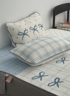 Layman外行【蓝色梦境】夏季可水洗机洗冰丝凉席软席透气空调席