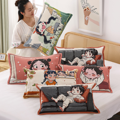 纯棉纱布儿童枕套四季通用柔软透气枕头套家用全棉吸汗枕芯内胆套