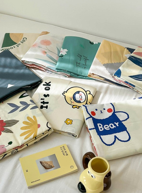 全棉印花单床单13370纯棉单双人透气吸汗家用高品质学生宿舍床单