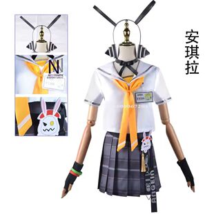 王者荣耀安琪拉 时之奇旅cosplay服装女 安琪拉cos服动漫学生制服