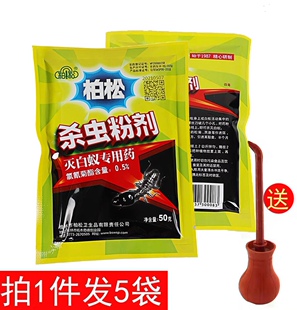 50g柏松白蚁药粉家用杀白蚁粉状相互传染全巢灭绝全窝端5袋包邮