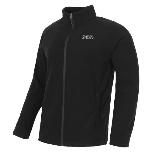 岩云新款户外运动徒步登山保暖锁温男款抓绒衣外套立领软夹克