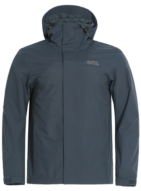 岩云户外运动冲锋衣男款防风防水连帽冲锋衣防风保暖登山徒步百搭