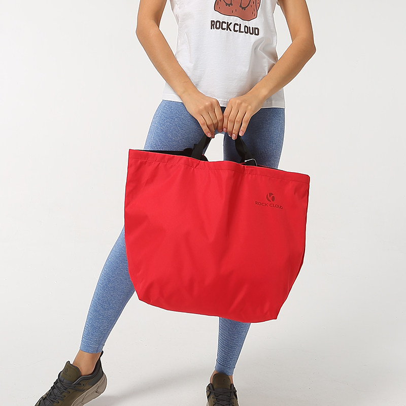 RockCloud岩云旅行收纳包户外防泼水环保购物袋大容量单肩手提包