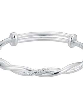 银手镯顺钦银楼小众足银手环