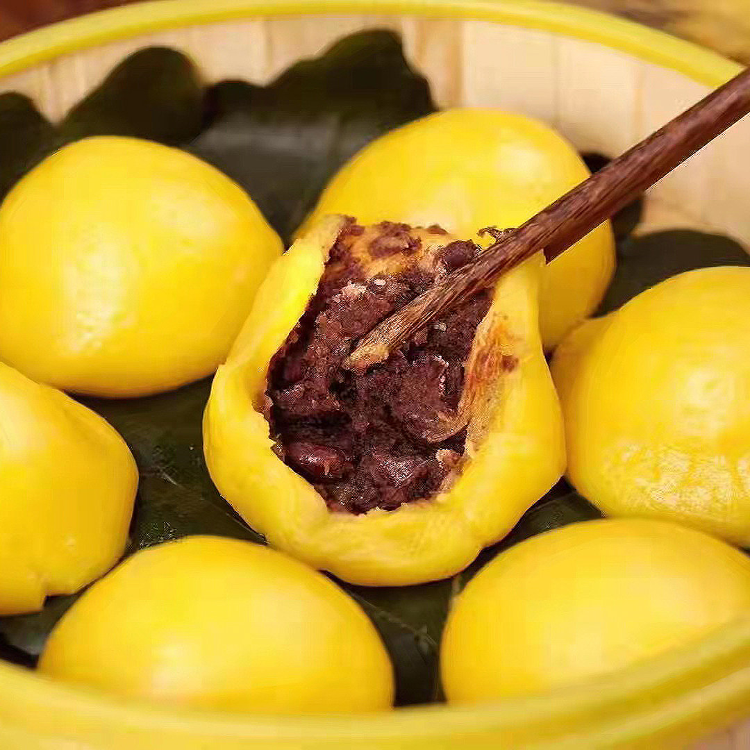 东北特产美食杂粮粗粮粘豆包大黄米黏豆包速冻食品冷冻包子蒸袋装