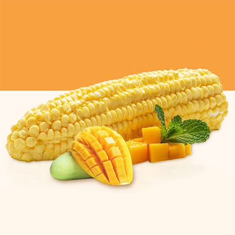 鲜芒玉米糕芒果玉米甜品点心凉菜冷盘夏天小吃预制菜餐饮食材凉糕