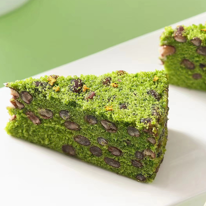 麦青红豆糕速冻食品点心米糕糕点