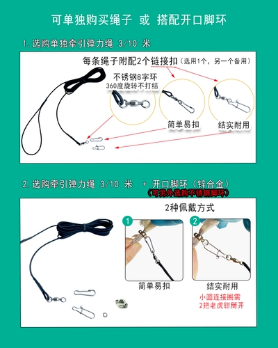 Эластичный ремень, браслет на ногу для выхода на улицу, 3м, 10м