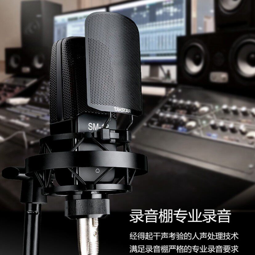 得胜SM-18电容麦克风话筒声卡套装抖音直播设备全套手机电脑录音
