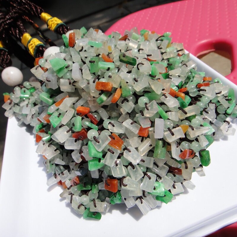 缅甸天然A货翡翠汽车挂件岁岁平安车载玉石吊坠挂饰后视镜装饰品