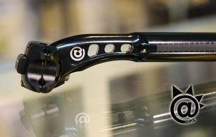 @BIKE FIXED GEAR ZENO CNC 自行车铝合金 坐杆破风坐管 黑27.2