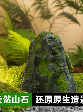 玻璃钢仿真石头造景落地摆件