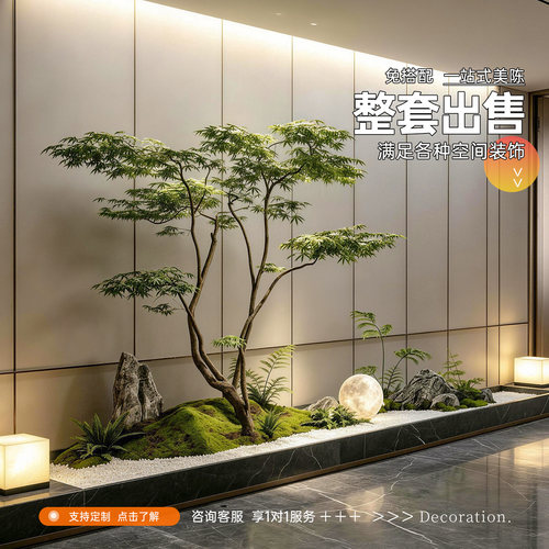 [达人推荐】大型落地枫树造景