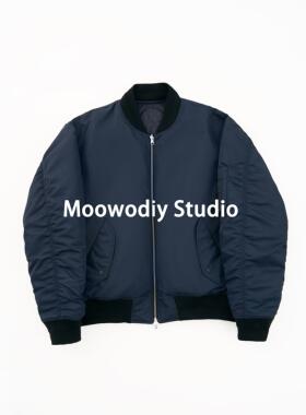 moowo MA1日本进口尼龙飞行夹克服两面可穿复古高级感外套