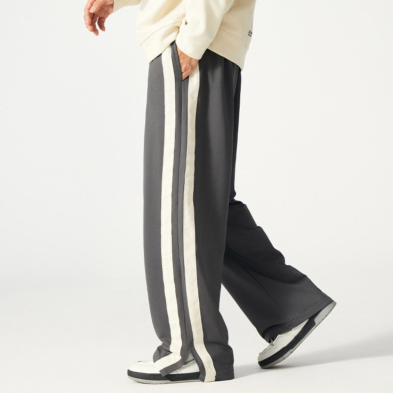 男裤大码运动裤秋季新款直筒阔腿裤加加大胖子佬休闲长卫裤春秋