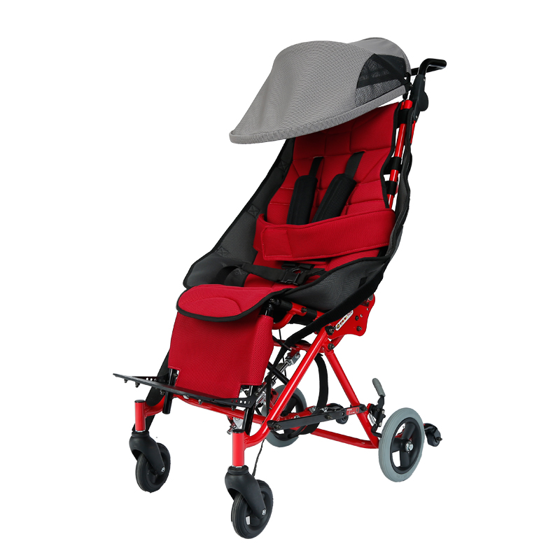 中进儿童脑瘫轮椅小孩婴儿麻痹症折叠轻便小型可躺全躺日本手推车