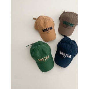 儿童帽子男童女童春秋季ins韩版新款嘻哈鸭舌帽时尚宝宝棒球帽潮