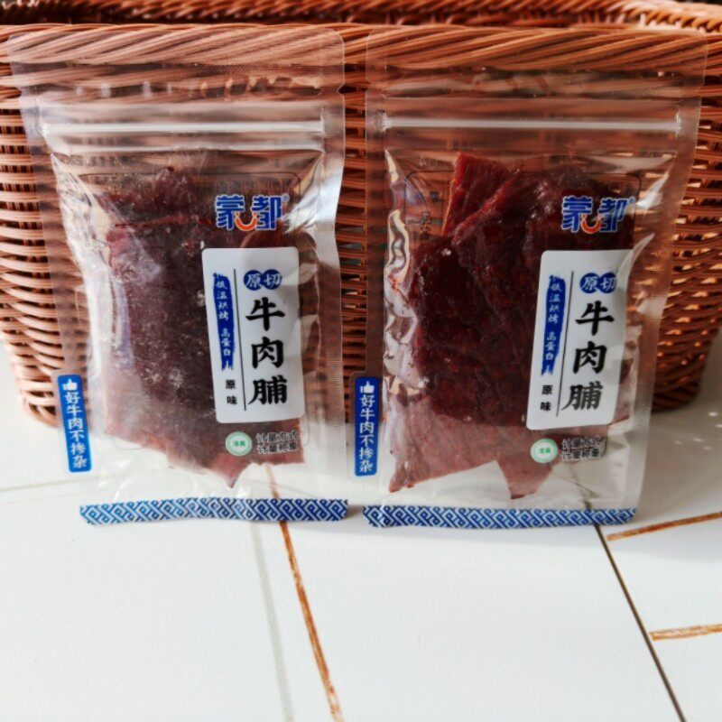 蒙都原切牛肉脯正宗牛肉干小包装内蒙古健身高蛋白零食