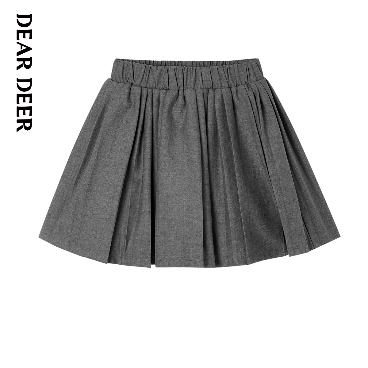 【门店同款】迪迪鹿童装女大童半身裙儿童春秋款百褶短裙JK裙子