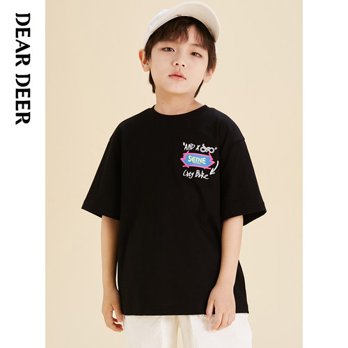 门店同款短袖迪迪鹿潮酷圆领