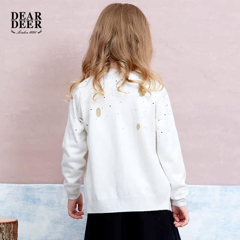 Pull fille DEAR DEER à manche longue - Ref 2104303 Image 3