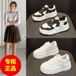 春夏内曾高波鞋韩版运动球鞋百搭女装休闲女鞋子土内增高2025新款