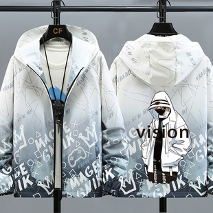 男童春秋款外套13帅气男孩风衣15岁初中学生14青少年大童春装衣服