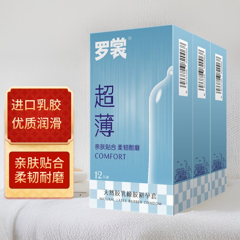 罗裳避孕套超薄颗粒螺纹成人用品