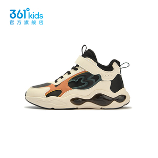 361童鞋男童高帮棉鞋软底防滑2025冬季加绒青少年运动鞋K72542623