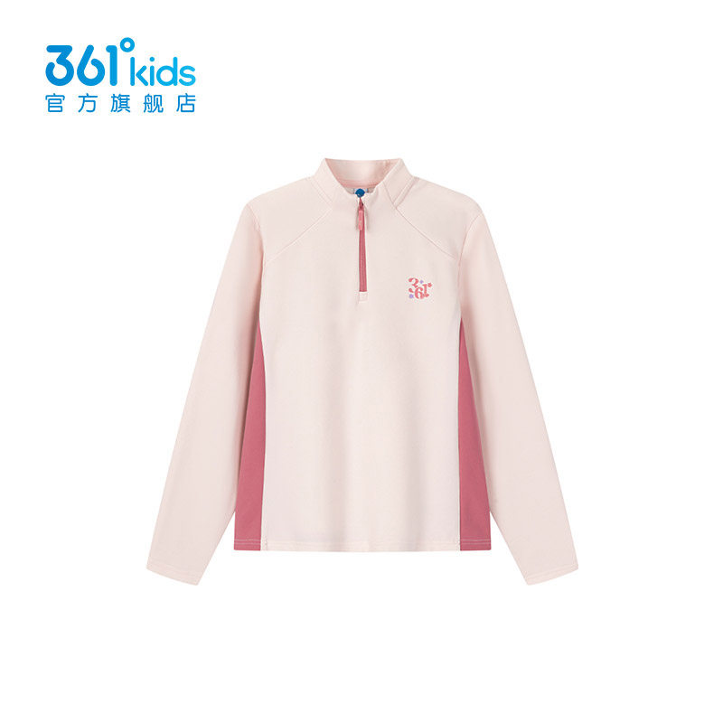 361度半拉链卫衣女童2025冬季休闲运动风保暖上衣针织衫K62612201,童装/婴儿装/亲子装,毛衣/针织衫,淘宝优惠券,粉丝福利购,淘宝优惠卷