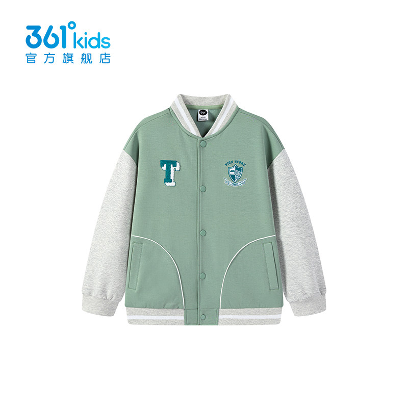 361度男童复古棒球服外套2026春季新款拼色宽松百搭夹克K52613606,童装/婴儿装/亲子装,普通外套,淘宝优惠券,粉丝福利购,淘宝优惠卷