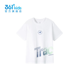 361度男童短袖针织衫2026春夏新款T恤潮牌休闲上衣K52521219