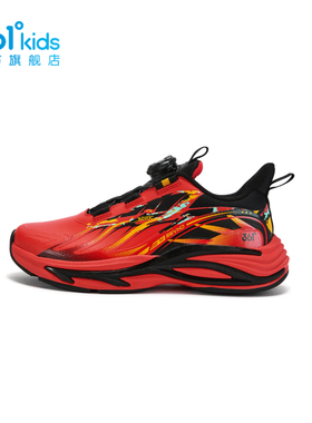 红色春节361童鞋男童青少年皮面鞋2026春季新款运动鞋K72613525A